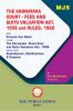 MJS's  The Karnataka Court - Fees And Suits Valuation Act 1958 & Rules 1960 (As Amended By Notification No. Law Lce/166/2020 Dated 27-1-2021 W.E.F. 27-1-2021)(2024 Edition)