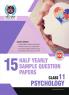 Psychology with Solutions Set of 15 Half Yearly Sample Papers for Class 11