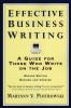 Effective Business Writing