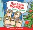 FIVE LITTLE MONKEYS LOOKING FOR SANTA BOARD BOOK