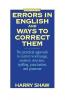 Errors in English and Ways to Correct Them