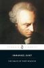Critique of Pure Reason