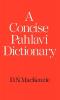 A Concise Pahlavi Dictionary