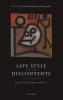Late Style and Its Discontents