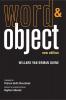 Word and Object New Edition