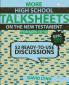 More High School TalkSheets on the New Testament Epic Bible Stories