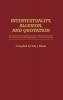 Intertextuality Allusion and Quotation