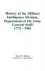 History of the Military Intelligence Division Department of the Army General Staff