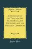 A Dictionary of the Targumim the Talmud Babli and Yerushalmi and the Midrashic Literature Vol. 2 (Classic Reprint)