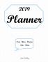 2019 PLANNER