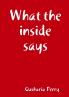 What the inside says