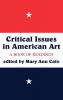 Critical Issues In American Art