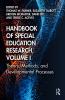 Handbook of Special Education Research Volume I