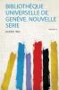 BibliothÃ¨que Universelle De GenÃ¨ve. Nouvelle SÃ©rie Volume 24