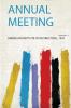 Annual Meeting Volume 13
