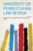 University of Pennsylvania Law Review Volume 15