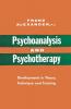 Psychoanalysis and Psychotherapy