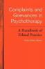 Complaints and Grievances in Psychotherapy