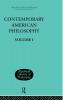 Contemporary American Philosophy