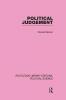 Political Judgement (Routledge Library Editions: Political Science Volume 20)
