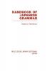 Handbook of Japanese Grammar