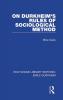 On Durkheim's Rules of Sociological Method