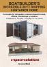 Boat Builder's Incredible 20 ft Shipping Container Home: Concepts for shippable container-based homes offices workshops or studios