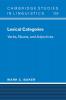 Lexical Categories