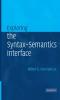 Exploring the Syntax-Semantics Interface