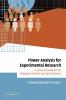 Power Analysis for Experimental Research