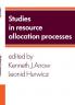 Studies in Resource Allocation Processes