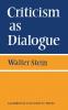 Criticism as Dialogue