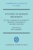 Studies in Roman Property