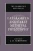 The Cambridge History of Later Greek and Early Medieval Philosophy