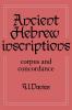 Ancient Hebrew Inscriptions