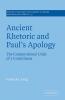 Ancient Rhetoric and Paul's Apology