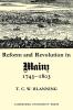 Reform and Revolution in Mainz 1743 1803