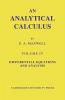 An Analytical Calculus