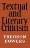 Textual and Literary Criticism
