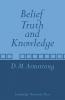 Belief Truth and Knowledge