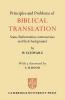 Principles and Problems of Biblical Translation
