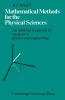 Mathematical Methods for the Physical Sciences