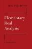 Elementary Real Analysis