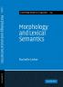 Morphology and Lexical Semantics