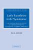 Latin Translation in the Renaissance