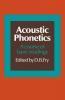Acoustic Phonetics