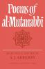 Poems of Al-Mutanabbi