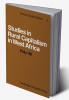 Studies in Rural Capitalism in West Africa