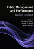 Public Management and Performance