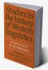 Studies in the History of Western Linguistics